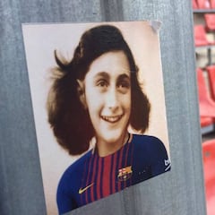 El Girona retiró adhesivos antisemitas de la zona de los hinchas del Espanyol en Montilivi