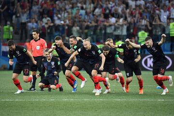 Los croatas celebraron el pase a los cuartos de final.