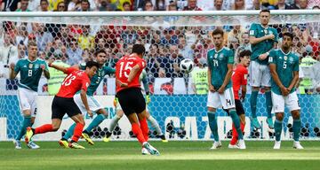 La derrota de Alemania ante Corea en imágenes