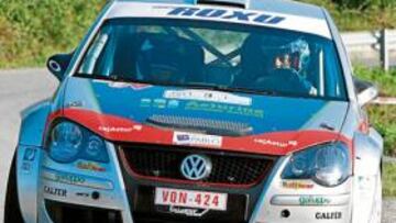 <b>EL LÍDER. </b>Berti Hevia marcha en cabeza del certamen con su Polo.