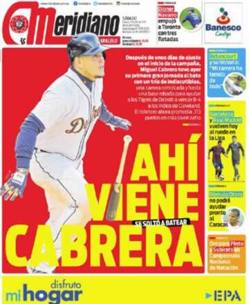 Portadas de la prensa deportiva