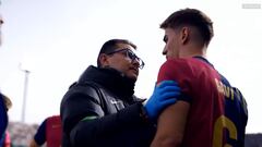 Gavi, durante el chequeo tras el golpe en la cabeza: “No tengo ni p*** idea”