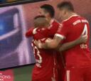 Así fue el gol de Vidal y su asistencia para Lewandowski