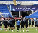 El Madrid ya entrena en Cardiff