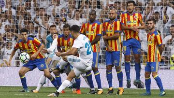 El doblete de Asensio el año pasado no le valió al Madrid para ganar al Valencia en el Bernabéu.