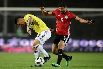 La Selección Colombia enfrentó a Egipto en el estadio Atleti Azurri d'Italia, cancha del Atalanta de Bérgamo, en partido preparatorio de cara al Mundial de Rusia 2018, en el que la 'tricolor' debutará el 19 de junio frente a Japón en Saransk.