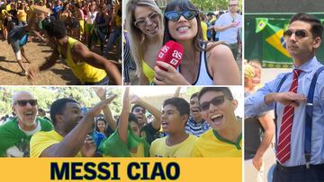 La osadía y la alegría es Brasil: fiestón y 'Messi ciao' en Madrid