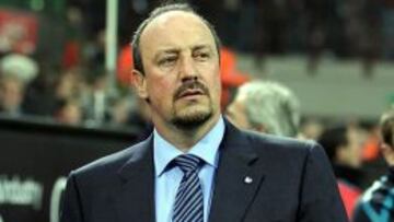 Rafael Benítez, técnico del Chelsea, nombrado mejor entrenador de la Premier League, en el mes de abril.