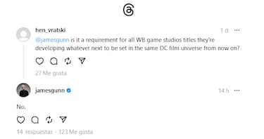 James Gunn deja claro si los futuros juegos de DC tendrán que seguir el canon del DCU