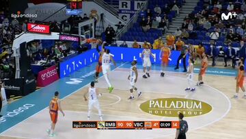 Resumen del Real Madrid vs Valencia de la Liga Endesa