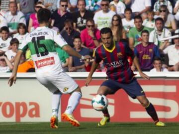 Pedro Rodriguez en el partido ante el Elche.