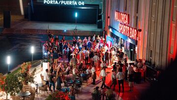 Inauguración del Mallorca Sports Bar en el recinto del estadio de Son Moix.