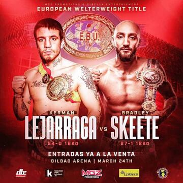 Cartel promocional del Kerman Lejarraga vs Bradley Skeete.