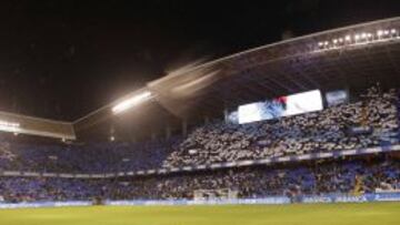 Riazor antes del inicio del encuentro ante el Celta.