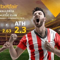 RCD Mallorca vs. Athletic Club: horario, TV, estadísticas, clasificación y pronósticos