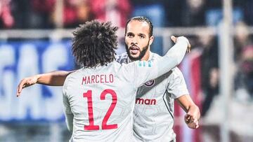 El atacante que militaba en CD Olimpia logró comenzar con su etapa en Grecia, pero lamentablemente para su causa, su nuevo equipo fue vapuleado por los campeones.