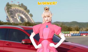 Peach y Luigi también son de carne y hueso con Mercedes