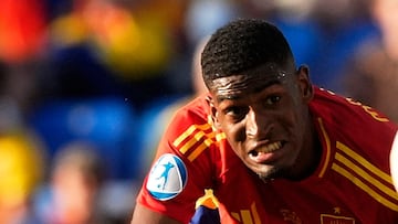 Mosquera, en un partido de la Sub-21.