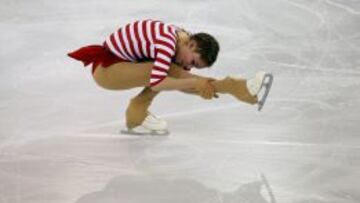 Julia Lipnitskaia, durante su ejercicio.