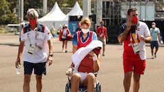 Tokyo Olympics: Badosa taken from court on a wheelchair as temperatures rise