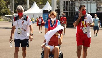 Tokyo Olympics: Badosa taken from court on a wheelchair as temperatures rise