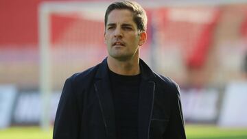 Robert Moreno, en un entrenamiento con el Mónaco.