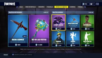 La tienda de objetos de Fortnite Battle Royale