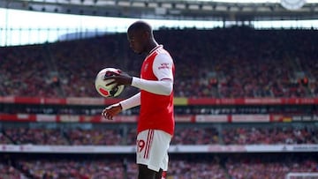 Nicolas P&eacute;p&eacute;, jugador del Arsenal.
