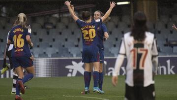 El gol de Alexia da ventaja al Barcelona.