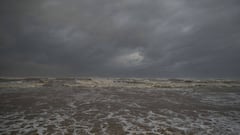 SABINE PASS, TX - AUGUST 26: Waves from the storm surge from Hurricane Laura began to come ashore at Sea Rim State Park on August 26, 2020 in Sabine Pass, Texas. Laura rapidly strengthened to a Category 4 hurricane during the day, prompting the National H