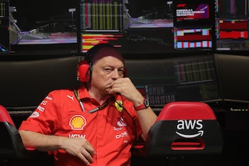 Fred Vasseur (Ferrari). Yeda, Arabia Saudí. F1 2024.