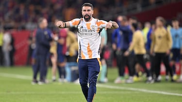 Dani Carvajal, durante la final de la Copa del Rey.