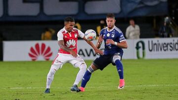 Santa Fe elimina a Millonarios con gol de Moya 