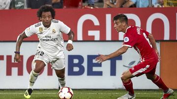 Marcelo, en el partido ante el Girona.