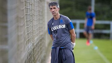 Imanol Alguacil, entrenador de la Real Sociedad. 