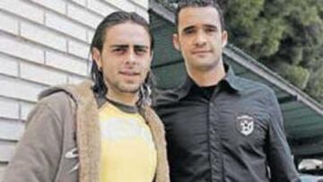 <b>DE VUELTA A CASA. </b>Sergio García y Juanfran regresan al Ciudad de Valencia este domingo.