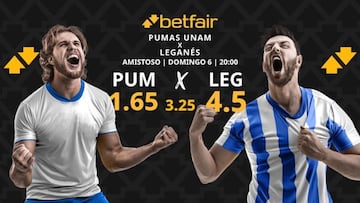 Pumas UNAM vs. CD Leganés: horario, dónde ver y pronósticos