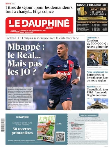 Las portadas del fichaje de Mbappé