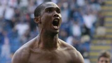 Eto''o conduce al Inter y la Sampdoria no deja escaparse a la Juventus