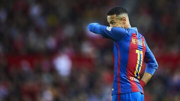 Neymar, en el Sánchez Pizjuán.