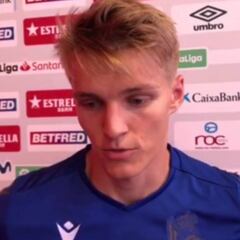 Humildad ante todo: Odegaard tras el partido en un castellano exquisito