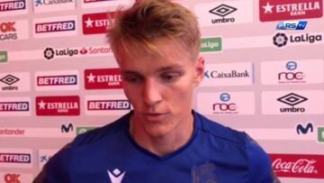 La humildad de Odegaard tras darle el partido a su equipo