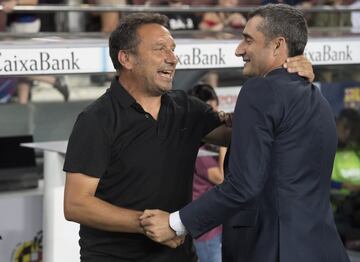 Eusebio Sacristán y Ernesto Valverde.