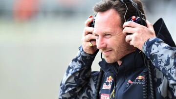 Christian Horner en Silverstone.
