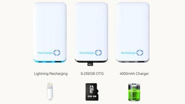 Carga la batería y guarda tus fotos de tu smartphone en el mismo dispositivo