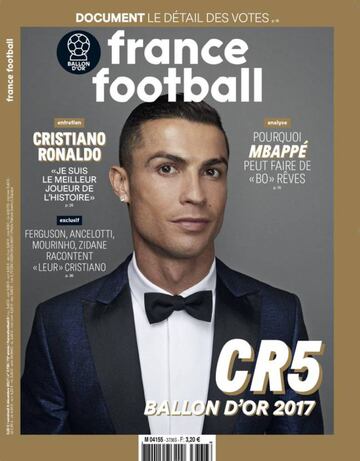 France Football: todas las portadas sobre el Bal車n de Oro desde 1956