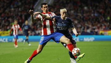 Stefan Savic, durante el partido contra el Manchester City.