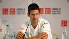 Novak Djokovic en su presencia en Londres