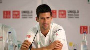 Novak Djokovic en su presencia en Londres