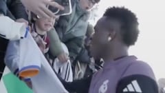 El gesto de Vinicius que provoca el llanto de un niño